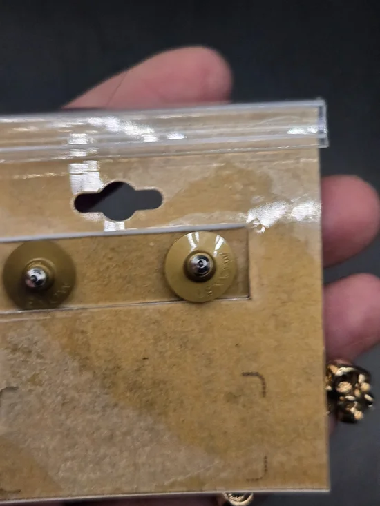 NWT Monet Multi-Color Crystal Drop Earrings Gold Tone Statement Dangle Vintage - Picture 8 of 9